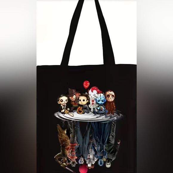 NWT-KIDDIE-ADULT SLASHER TRICK-OR-TREAT T-SHIRT OR TOTE BAG - Picture 3 of 3